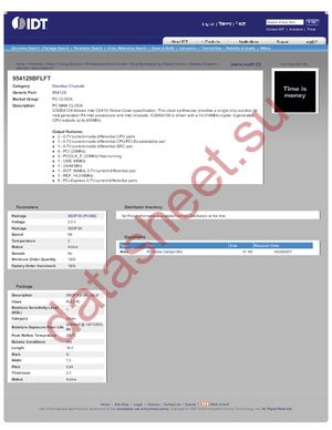 ICS954129BFLFT datasheet  